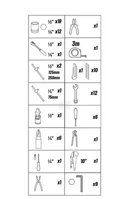 Divers - Non définie - Caisse à outils 76 pièces