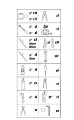 Divers - Non définie - Caisse à outils 76 pièces