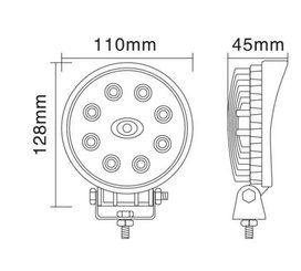 Divers - Non définie - Phare de travail led rond 24w