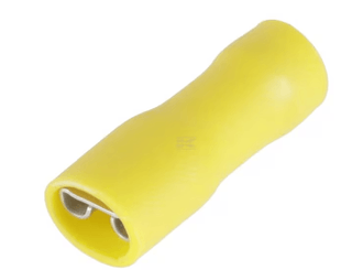 Divers - Non définie - Cosse plate femelle, jaune 6,3x0,8mm - 4,0-6,0mm² (x6)