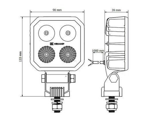 Divers - Non définie - Phare de travail LED 2x9W