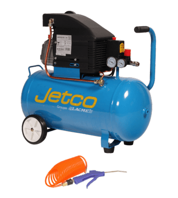 Divers - Non définie - Compresseur mobile JETCO 50 - 13 m³/h monophasé - 50 litres - 8 bar