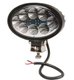 Phare de travail LED ovale 24W 2240lm, 10/30V, 141.5x64.5x90mm faisceau large 8 LED