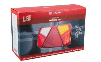 Divers - Non définie - Feu arrière LED rectangle gauche 12-24V, 242x134x36.5mm