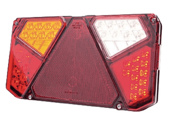 Divers - Non définie - Feu arrière LED rectangle gauche 12-24V, 242x134x36.5mm, 7-fiches