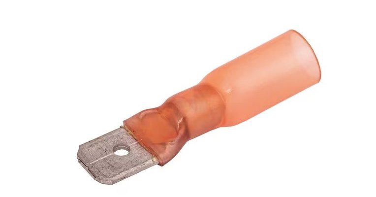 Divers - Non définie - Cosse plate mâle, rouge 6,3x0,8mm - 0,5-1,0mm² (x6)