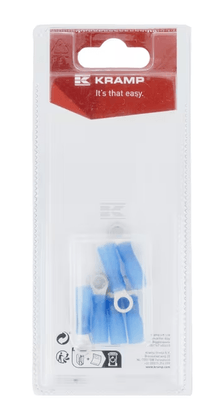Divers - Non définie - Cosse à anneau bleue Ø5mm - 1,5-2,5mm² (x6)