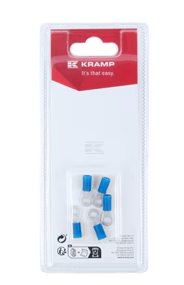 Divers - Non définie - Cosse à anneau bleue Ø4mm - 1,5-2,5mm² (x5)