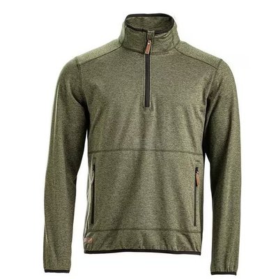 Divers - Non définie - Sweat polaire 1/2 zip homme, olive 2XL