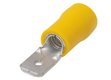 Cosse plate mâle, jaune 6,3x0,8mm - 4,0-6,0mm² (x5)