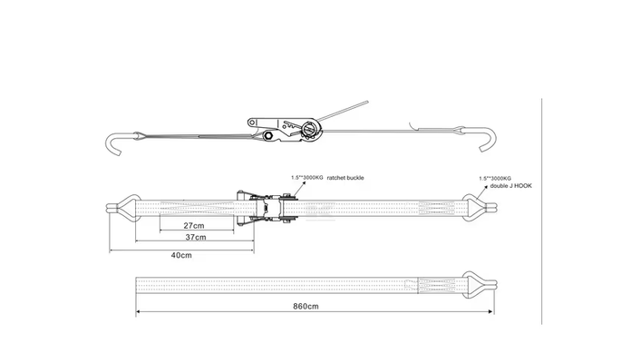 Divers - Non définie - Sangle à cliquet Type 35A