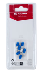 Divers - Non définie - Cosse plate mâle, bleue 6,3x0,8mm - 1,5-2,5mm² (x6)