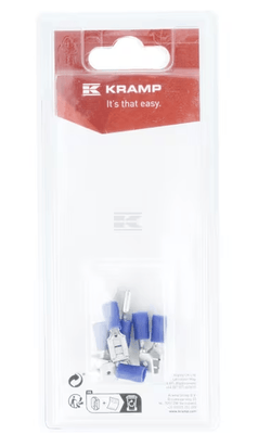 Divers - Non définie - Cosses à sertir bleues 6,3mm - 1,5-2,5mm² (x6)