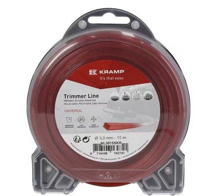 Divers - Non définie - Fil de coupe Ø 4mm 25m carré rouge