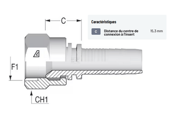 Divers - Non définie - Raccord a sertir DN6 - UNF 9/1