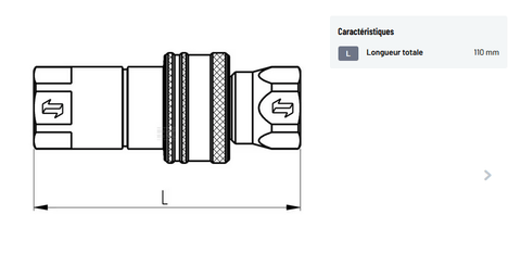 Divers - Non définie - Coupleur femelle 3/4