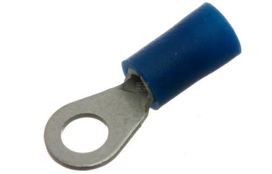 Divers - Non définie - Cosse à anneau bleue Ø4mm - 1,5-2,5mm² (x5)