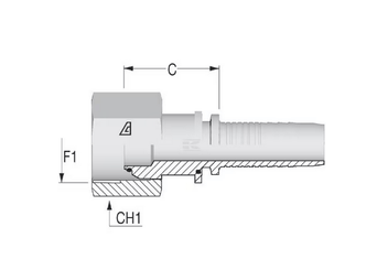Divers - Non définie - Raccord á sertir DN20-3/4 BSP