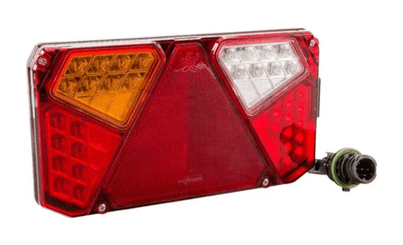 Divers - Non définie - Feu arrière LED rectangle gauche 12-24V, 242x134x36.5mm, 7-fiches