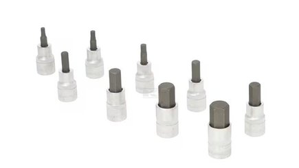 Divers - Non définie - "Jeu douilles hexag. 1/2"" 9pc