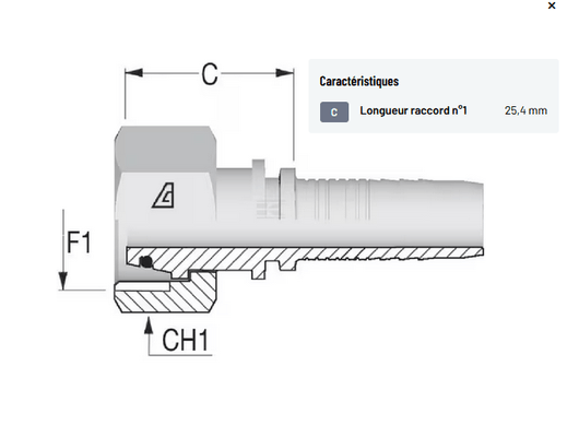 Divers - Non définie - Raccord à sertir DN10-M18x1,5-