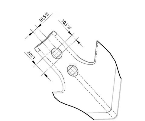 Divers - Non définie - Soc triangulaire 250x6