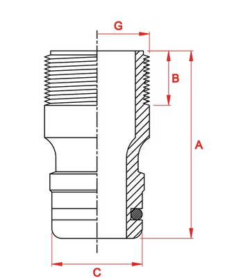 Divers - Non définie - Adaptateur filet mâle Américai