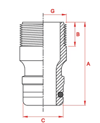 Divers - Non définie - Adaptateur filet mâle Américai