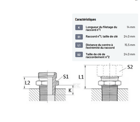 Divers - Non définie - Racc. man. 15L - 1/2 BSPT