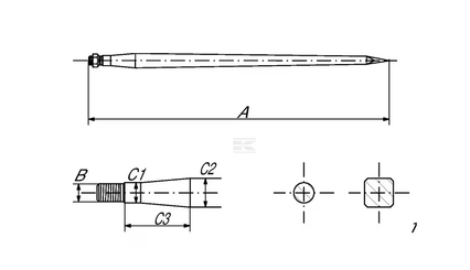 Divers - Non définie - Dent de chargeur 35x860