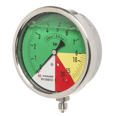 Divers - Non définie - Manomètre Ø100 mm 0-8-15-25 1/4" BSP raccord vertical