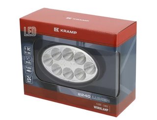Divers - Non définie - Phare de travail LED ovale 24W 2240lm, 10/30V, 141.5x64.5x90mm faisceau large 8 LED