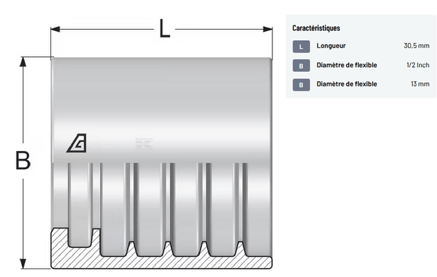 Divers - Non définie - Douille à sertir HST-HF-DN13