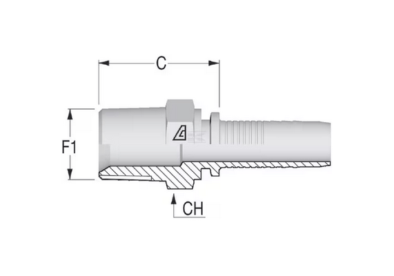 Divers - Non définie - Raccord à sertir DN 10-1/4 NPT