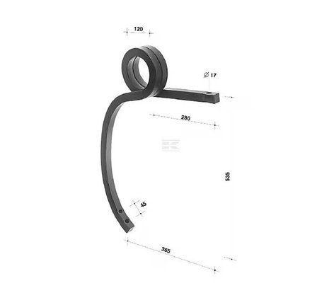 Divers - Non définie - Dent carrée 30x30x535 Gauche
