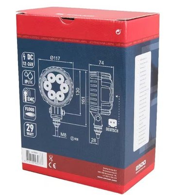 Divers - Non définie - Phare de travail LED rond 29W 2500lm, 10/30V, Ø 117mm