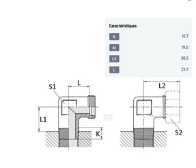 Divers - Non définie - Raccord coudé CMCAG13x15,21NU