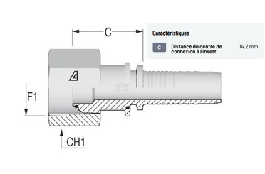Divers - Non définie - Raccord á sertir DN06-1/8 BSP