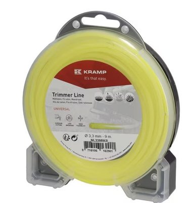 Divers - Non définie - Fil de coupe Ø 3.3mm 9m rond jaune