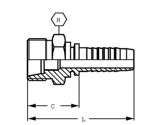 Divers - Non définie - Raccord à sertir DN10-M18x1,5-
