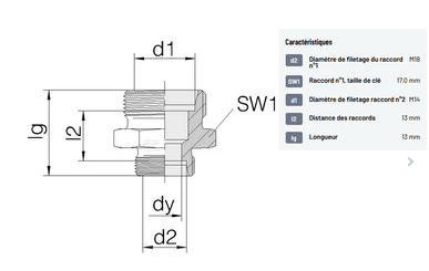 Divers - Non définie - Raccord 12L - 8L