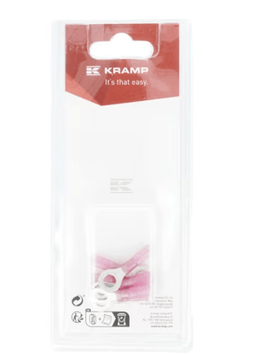 Divers - Non définie - Cosse à anneau rouge Ø6mm - 0,5-1,0mm² (x6)