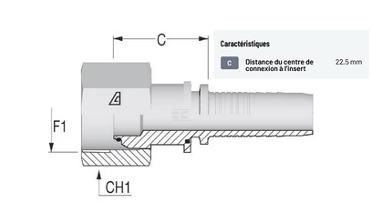 Divers - Non définie - Raccord á sertir DN16-3/4 BSP