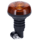 Gyrophare LED, profil bas, 15W, 12-24V, ambre, montage sur poteau flexible, Ø 86mm x138mm