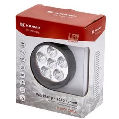 Divers - Non définie -  Phare de travail LED rond 18W 1440lm, 10/30V, Ø 89mm faisceau large 6 LED