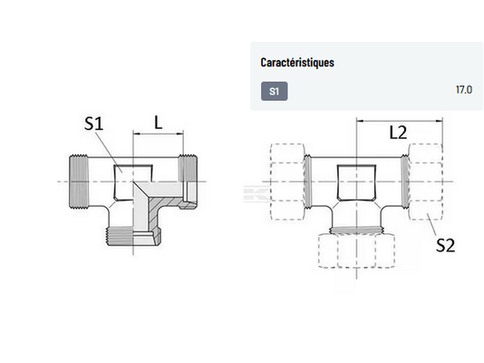 Divers - Non définie - Union TE (corps) 8L