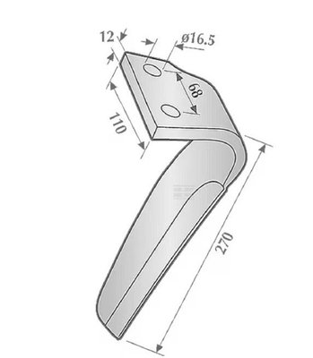 Divers - Non définie - Dent herse droite adapt. sur Kuhn