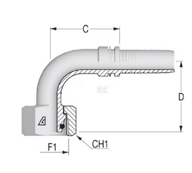 Divers - Non définie - Raccord à sertir DN16-M22x1,5-
