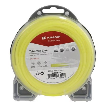 Divers - Non définie - Fil de coupe Ø 3.3mm 9m rond jaune