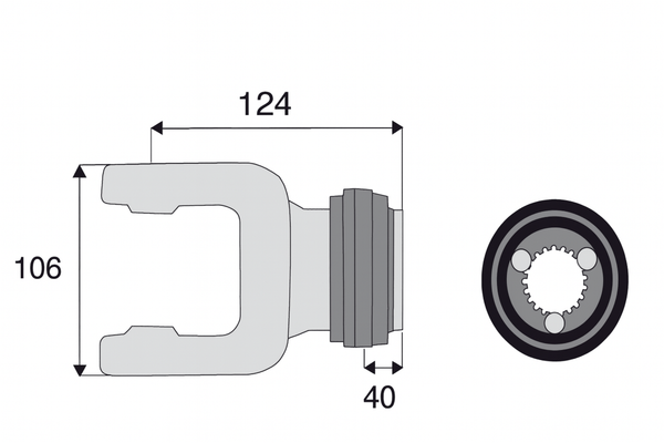 Divers - Non définie - MACHOIRE 1"3/8 21 CANNELURES